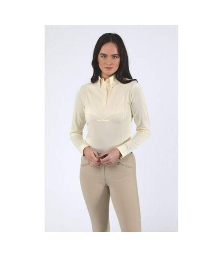 Aubrion Womens/Ladies Long-Sleeved Competition Shirt (Yellow)