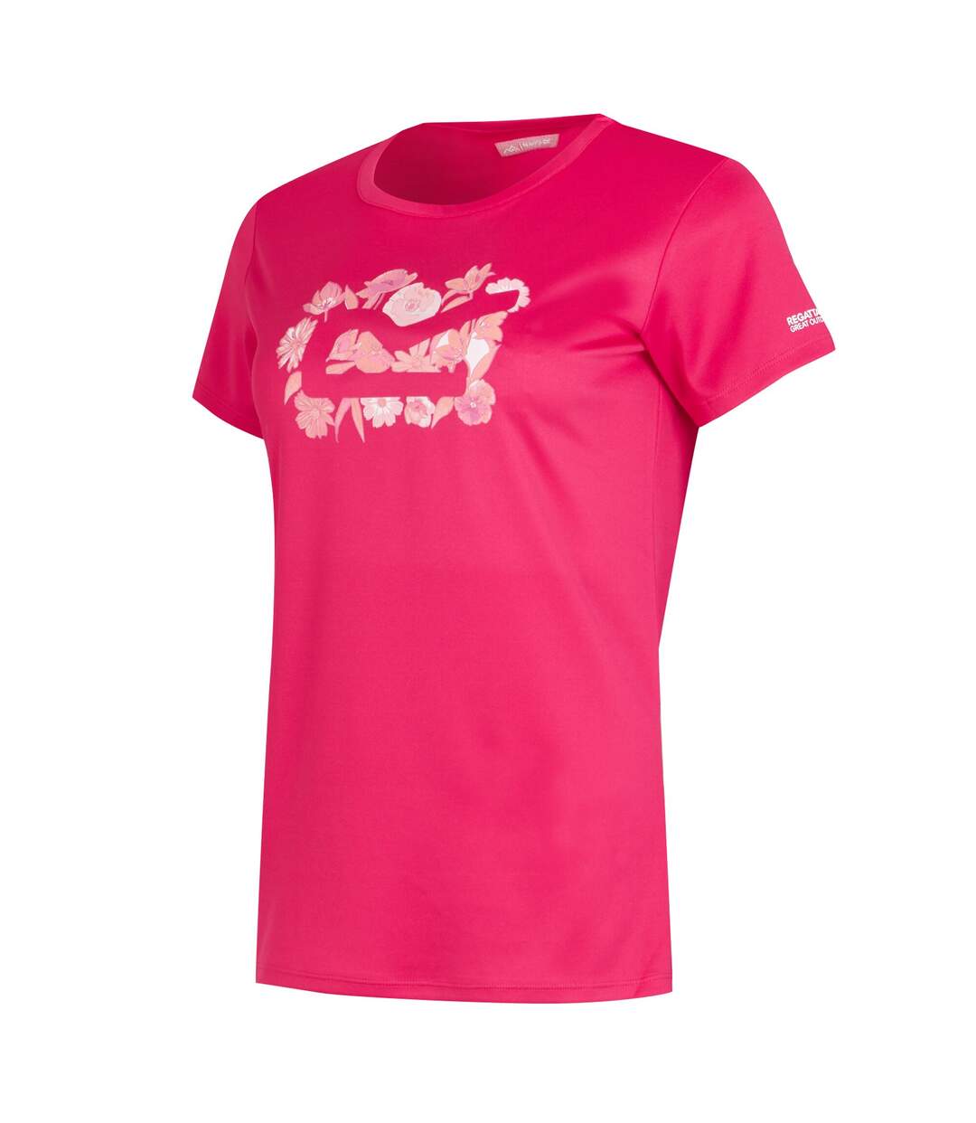 T-shirt fingal femme rose fluo Regatta-3