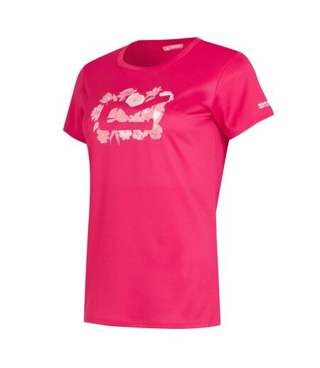 T-shirt fingal femme rose fluo Regatta