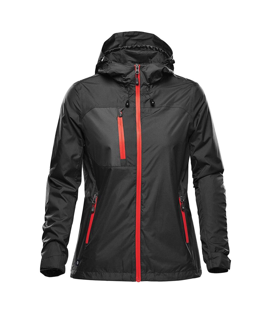 Veste Softshell Olympia Femme Noir Rouge Vif Stormtech-1