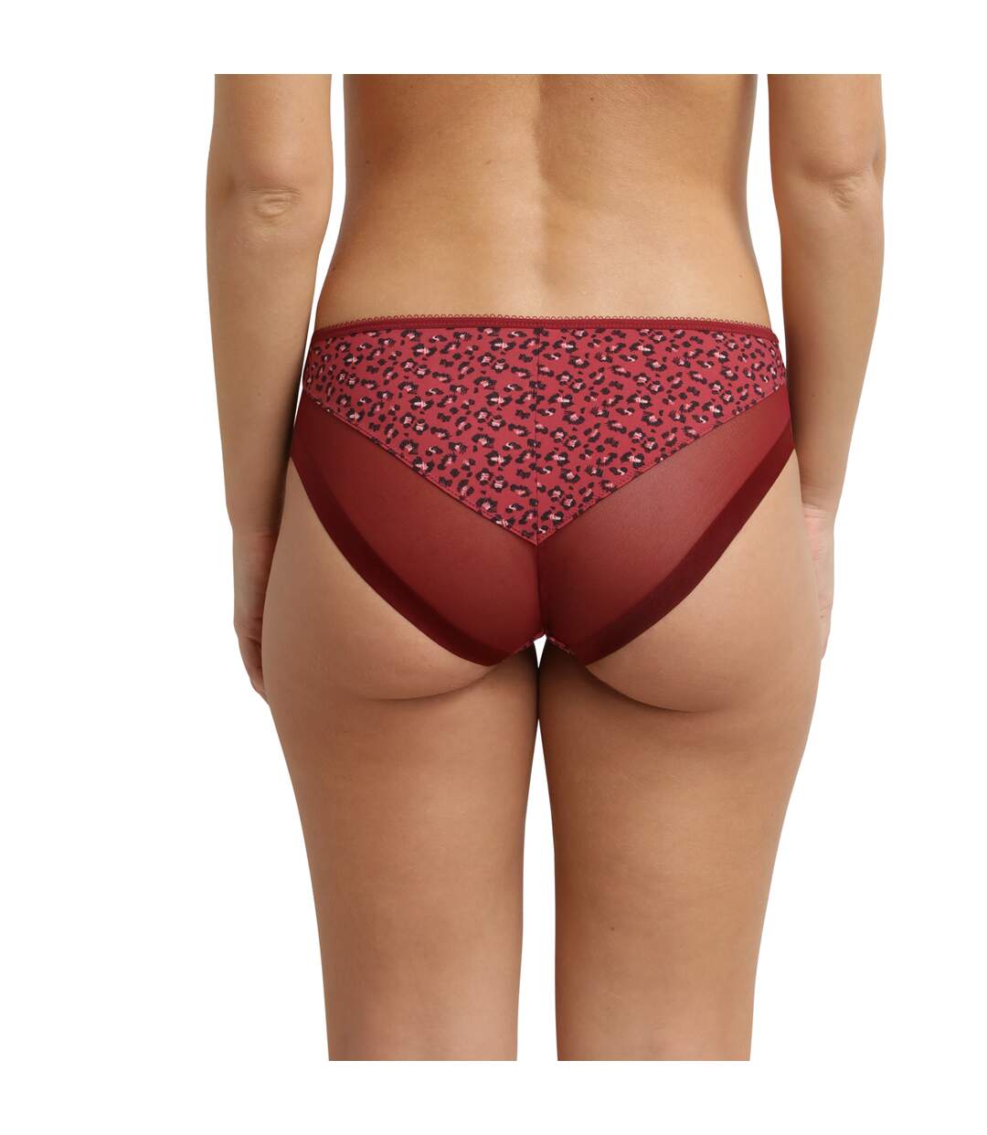 Culotte en microfibre et tulle Generous Essentiel-2