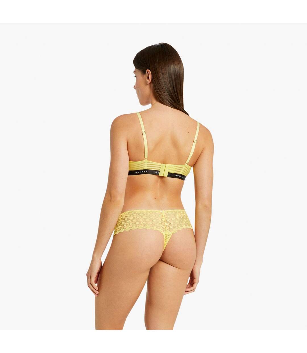 Soutien-gorge à armatures jaune Lily