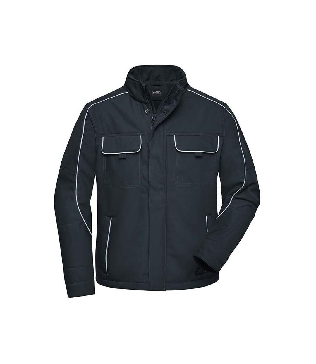 James and Nicholson Veste Softshell Workwear Adultes Unisexe (Carbone) - UTFU1006