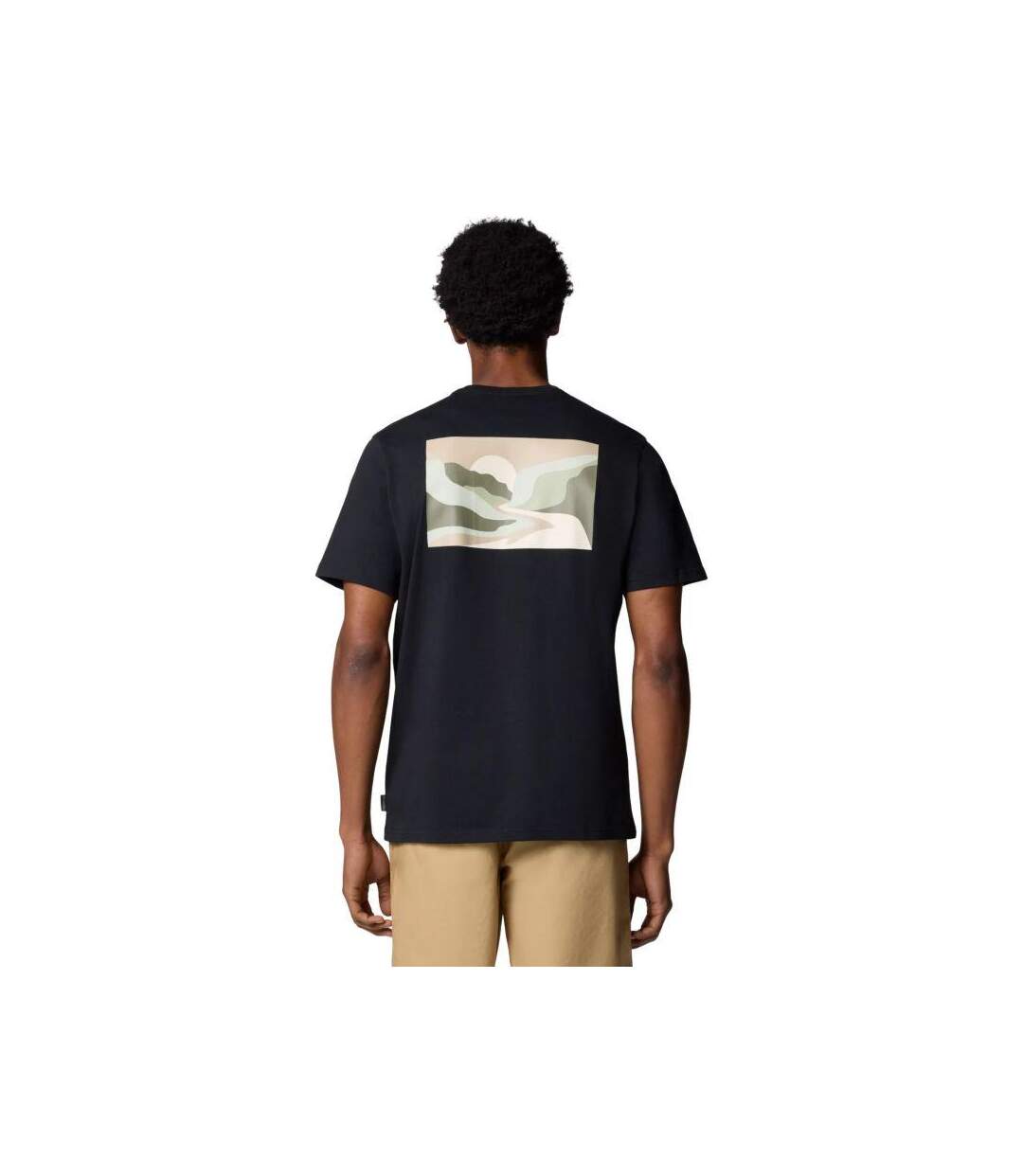 T-shirt Manches Courtes Motif/style Imprimé Au Dos Explorers Canyon Homme Noir Columbia-3