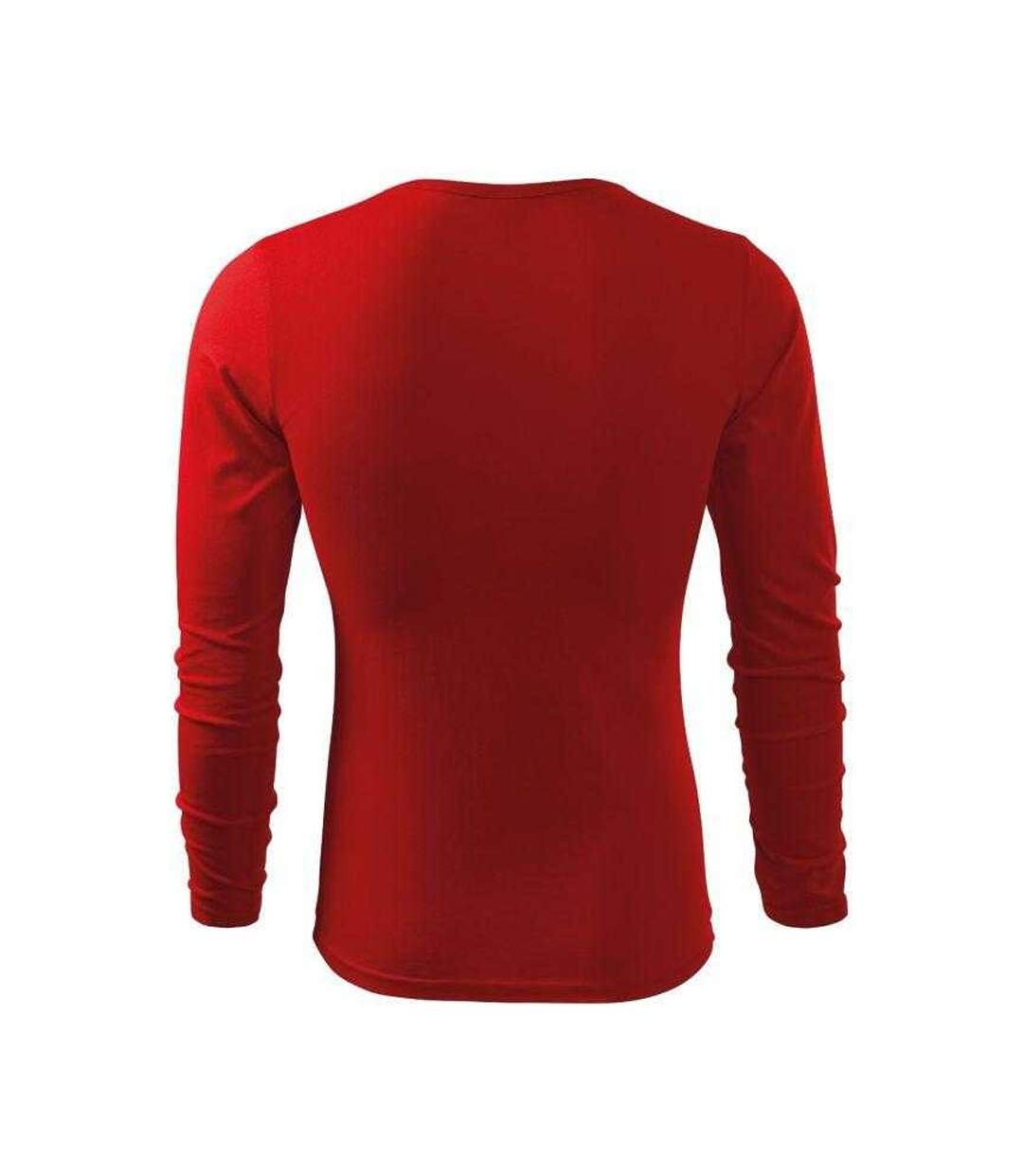 T-shirt Manches Longues Homme Rouge Adler-2