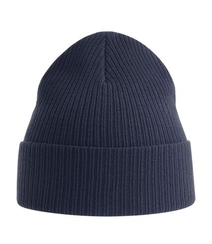 Atlantis Unisex Adult Nelson Ribbed Cotton Beanie (Light Grey)