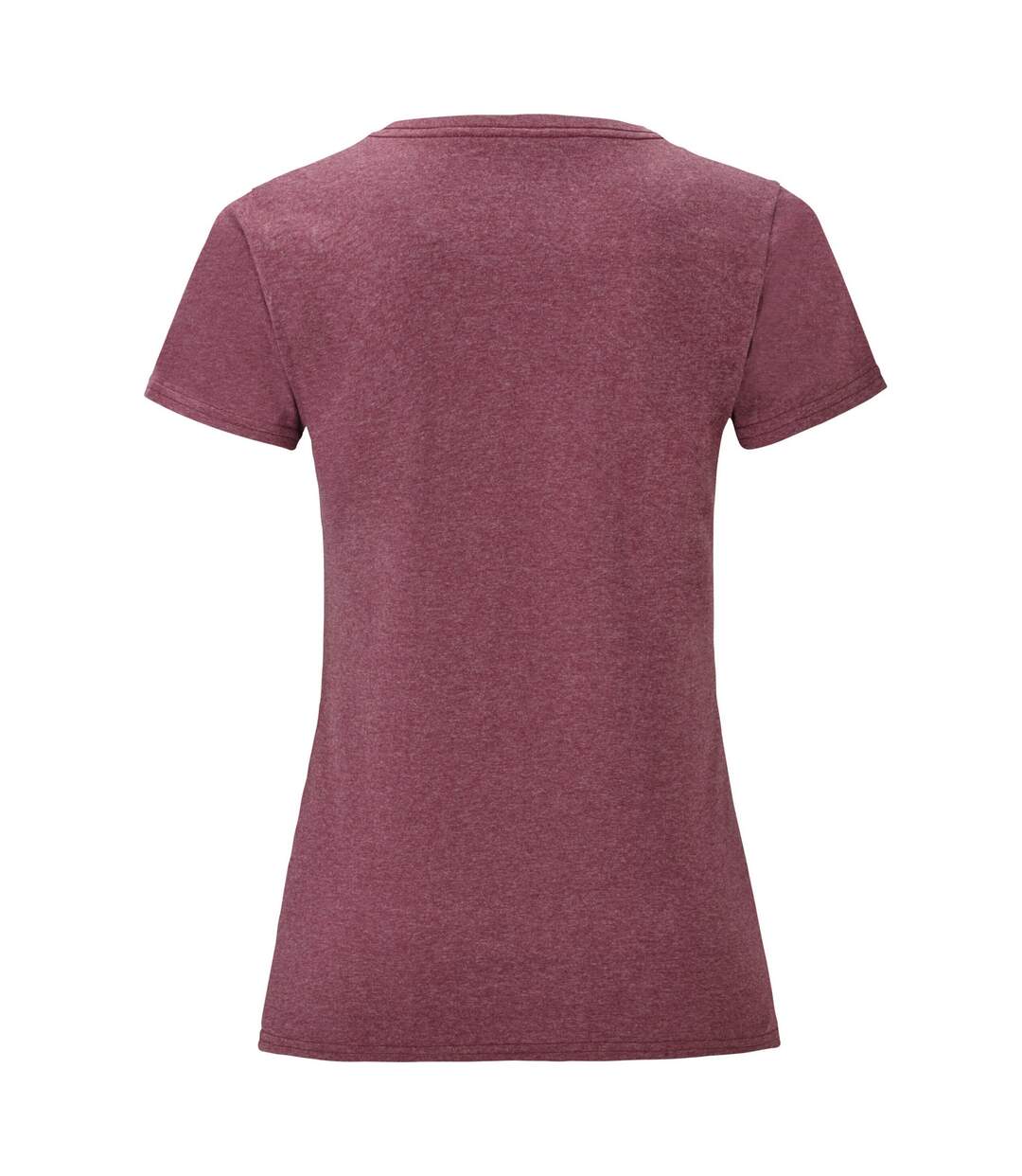 T-shirt iconic femme bordeaux Fruit of the Loom