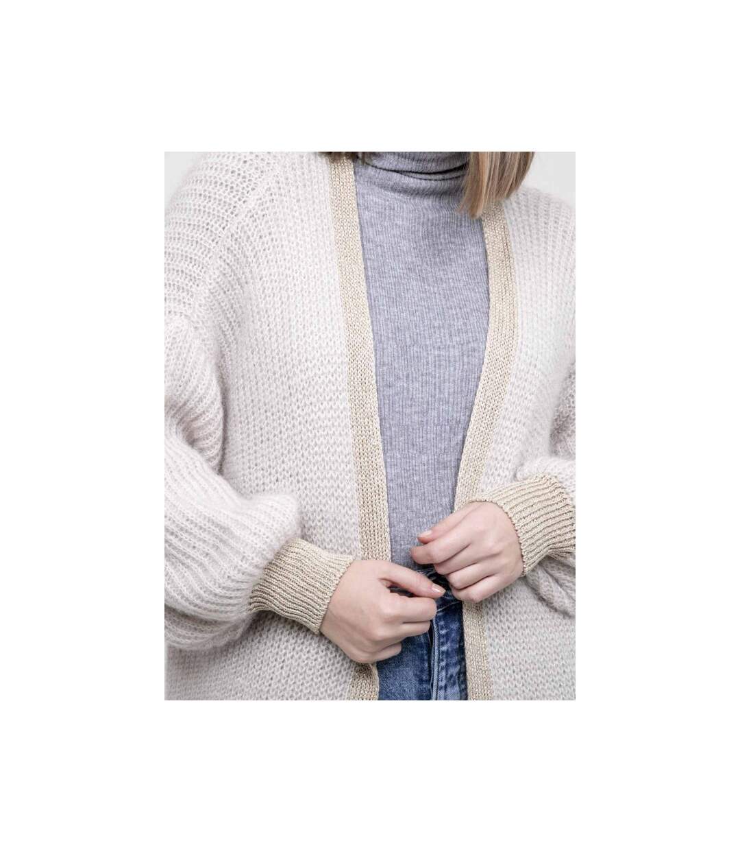 Gilet long ouvert KODY - Dona X Lisa-3