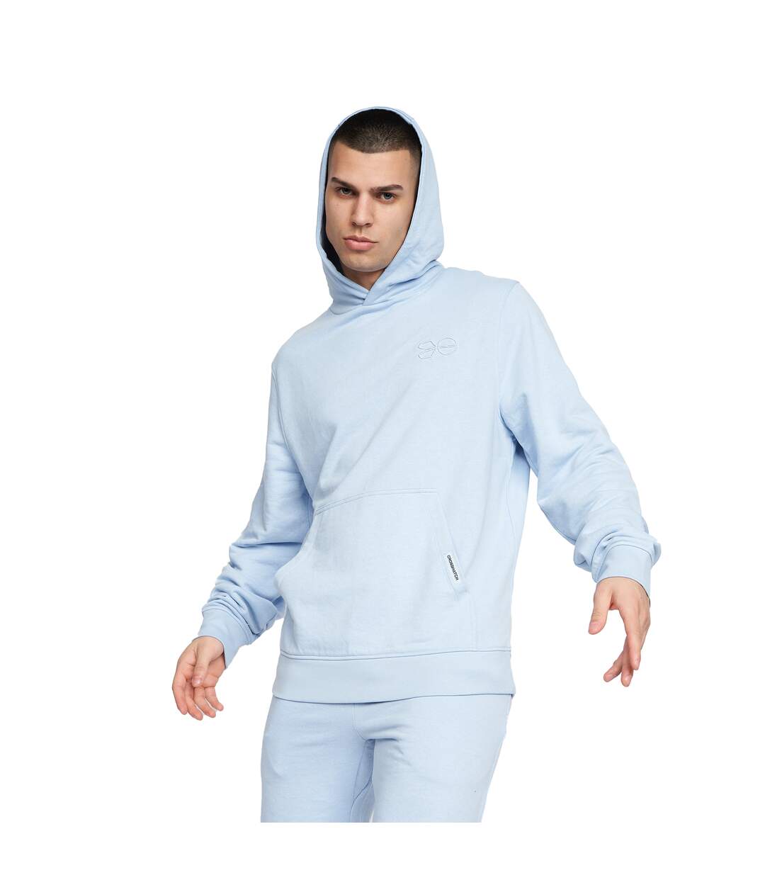 Sweat à capuche emmson homme bleu clair Crosshatch