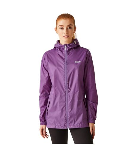 Veste imperméable pack it femme violet coucher de soleil Regatta