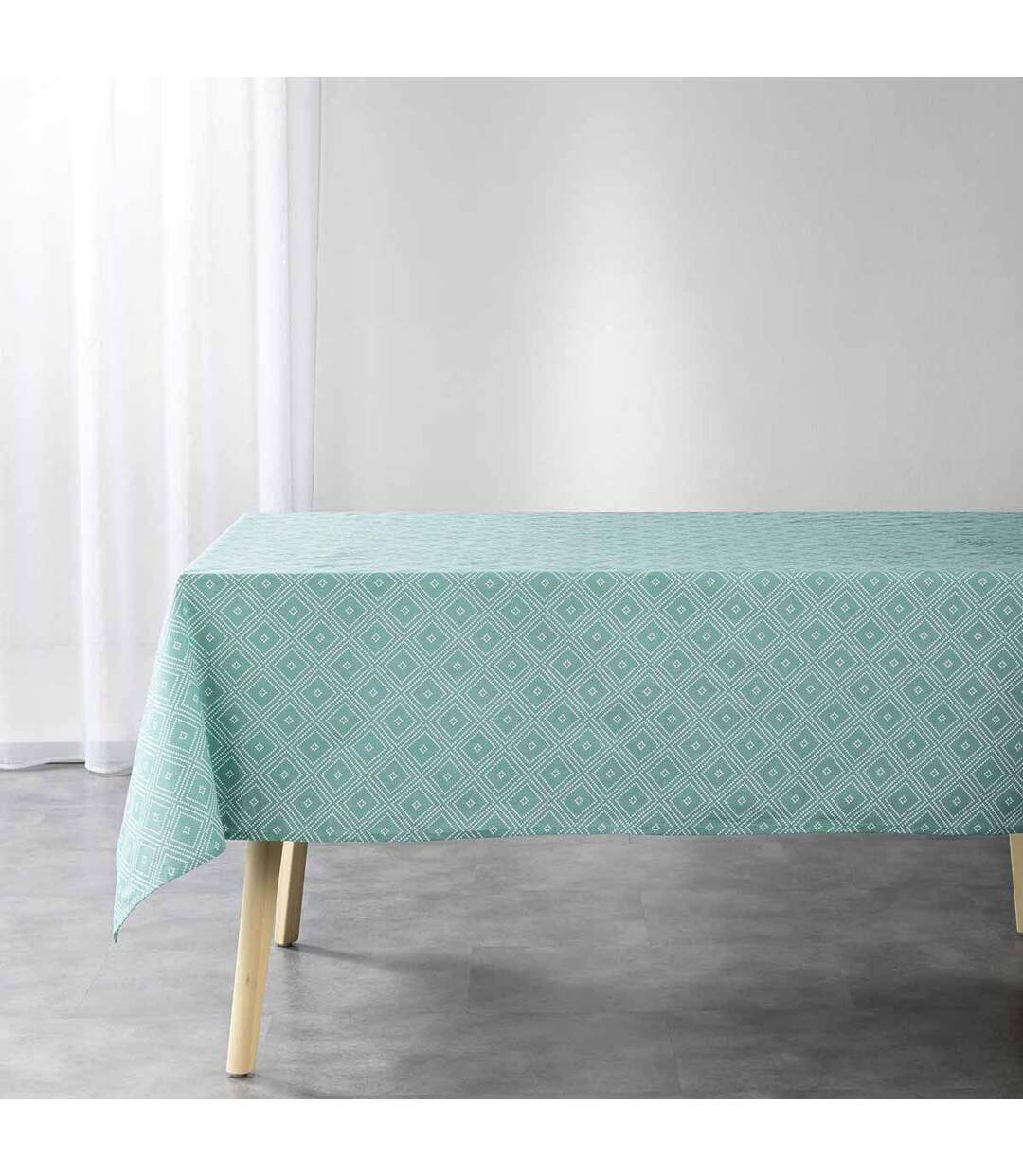 Nappe Rectangulaire Idylle 140x240cm Menthe-1