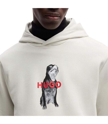 Mens Dartchon Hoodie Natural Hugo