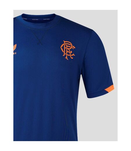 T-shirt Voyage Motif/style Rangers Fc 2023/2024 Homme Bleu Castore