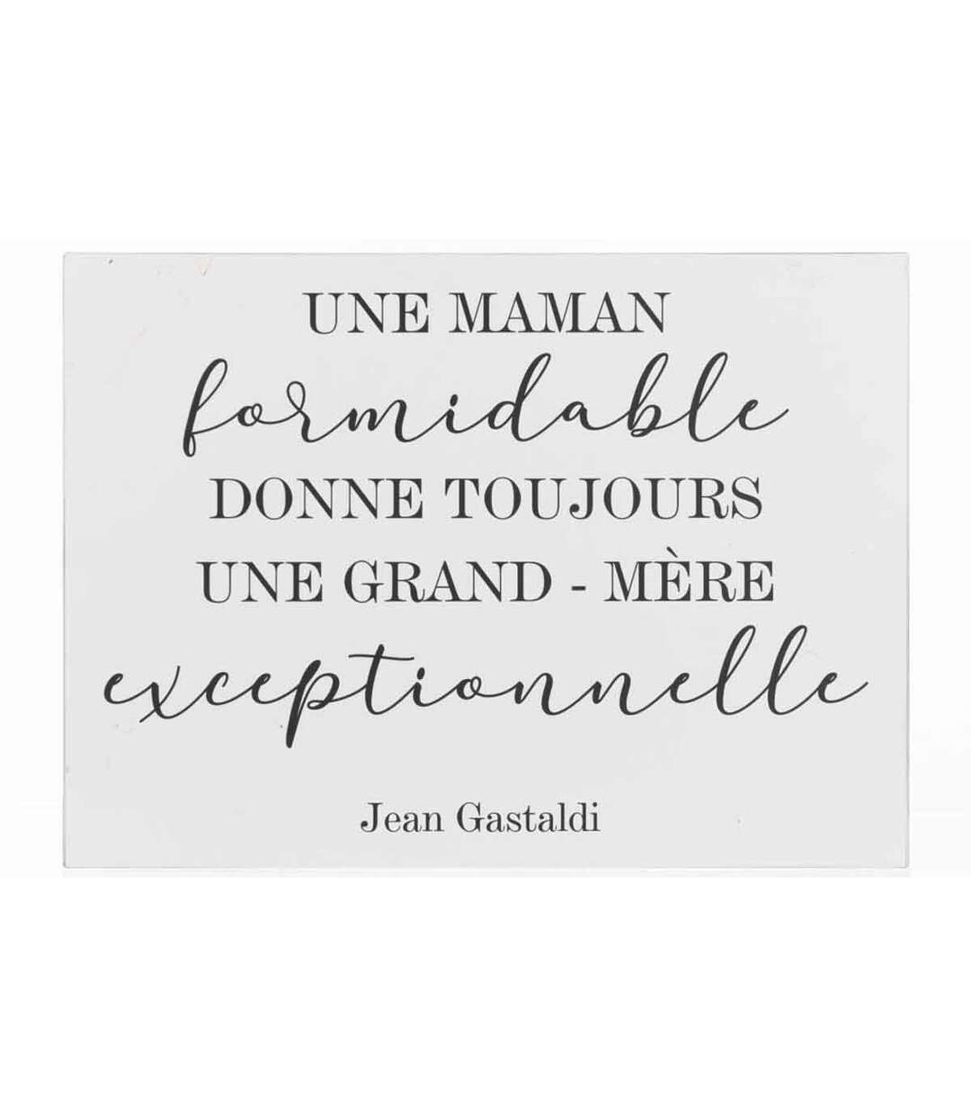 Pancarte Murale Déco Maman 61cm Blanc-1