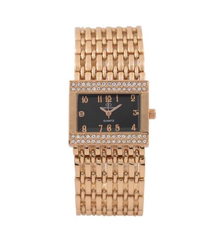 Montre Femme en Métal Rosé Strass GIORGIO