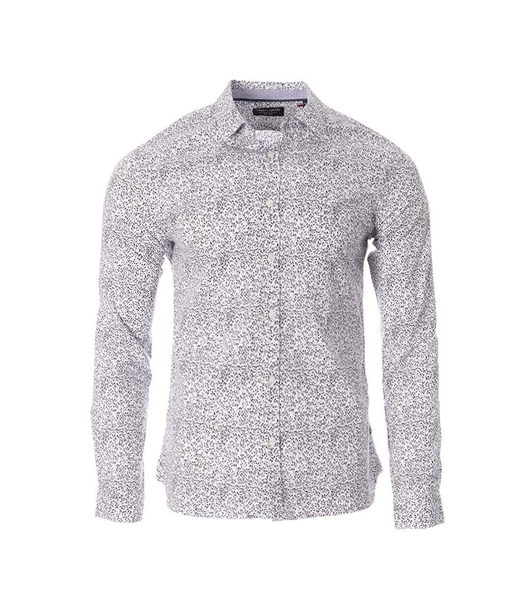Chemises blanc/marine à motifs homme teddy smith carton - 3xl-1