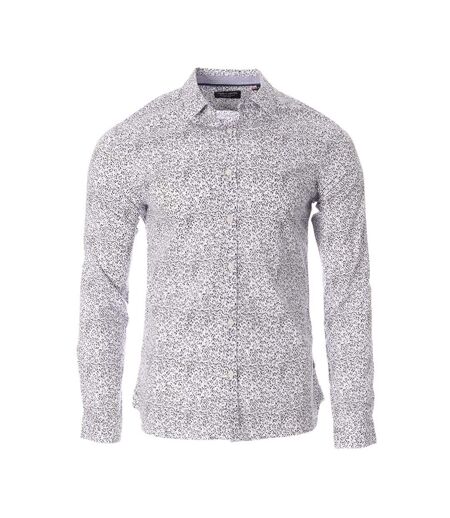 Chemises blanc/marine à motifs homme teddy smith carton - 3xl