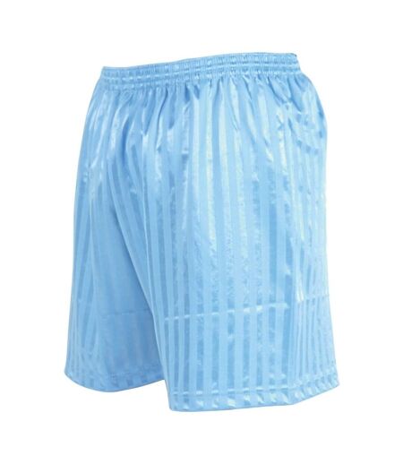 Precision Unisex Adult Continental Striped Football Shorts (Sky Blue) - UTRD776