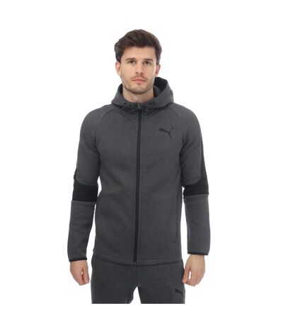 Veste à capuche evostripe core homme gris chiné Puma