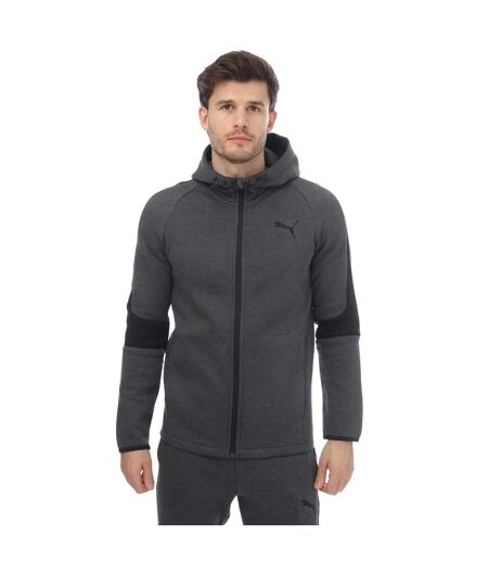 Veste à capuche evostripe core homme gris chiné Puma