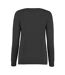 Kustom Kit Ladies Arundel Long Sleeve V-Neck Sweater (Black) - UTBC1447