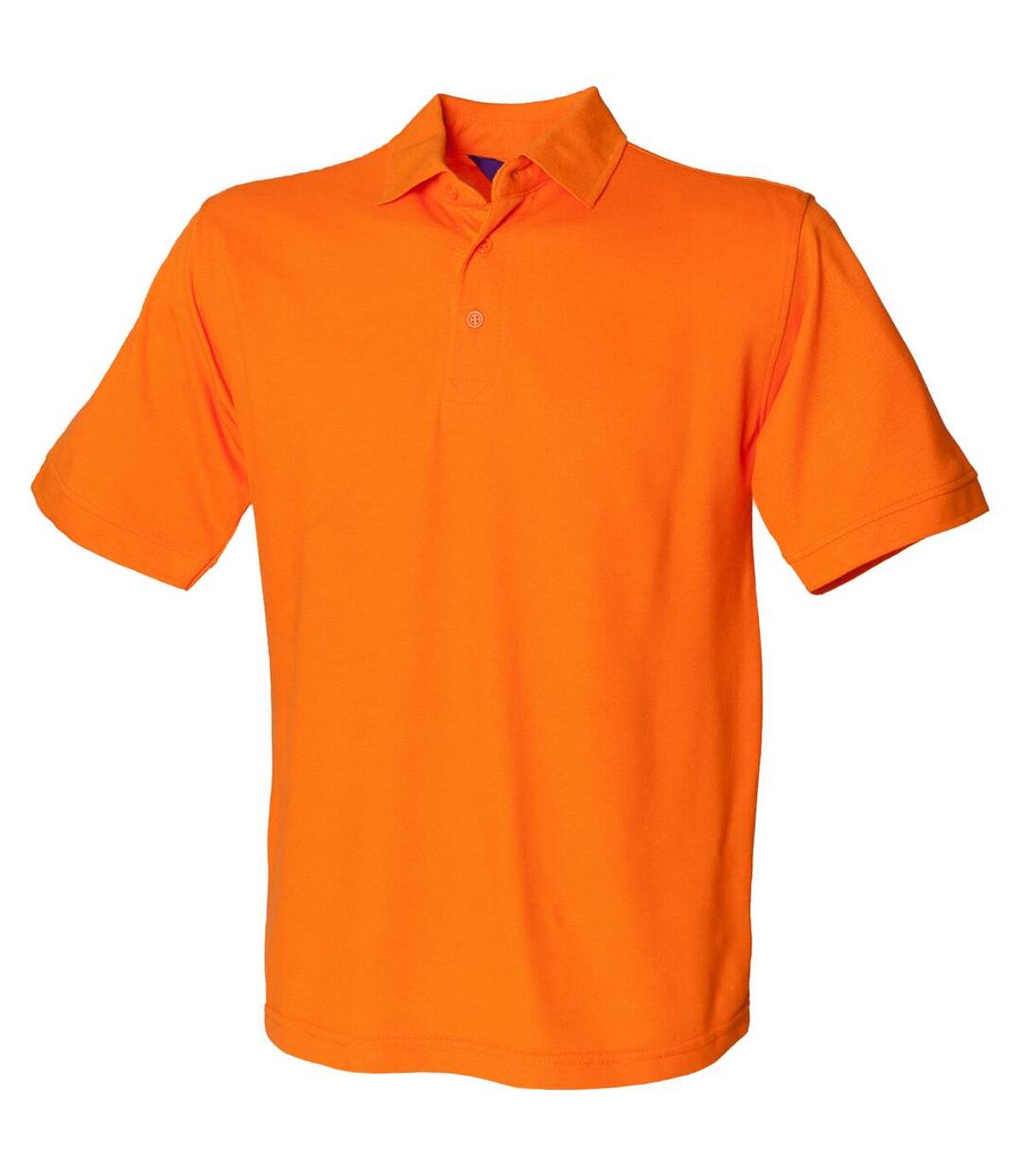 Henbury Mens Short Sleeved 65/35 Pique Polo Shirt (Orange)