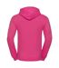 Sweat à capuche adulte fuchsia Russell