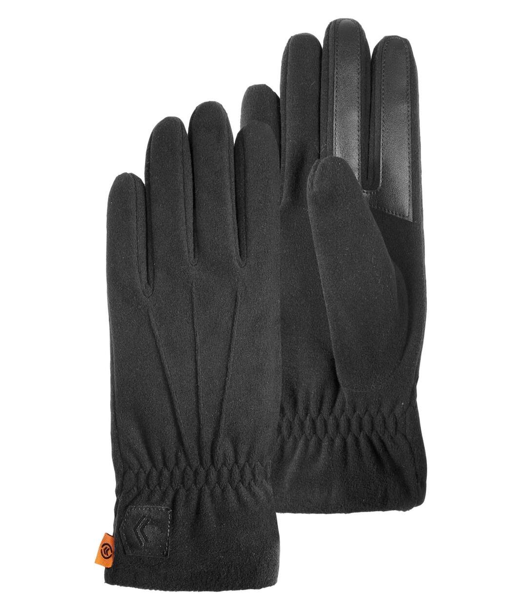 Isotoner Gants homme tactiles en polaire recyclée - doublure flexible