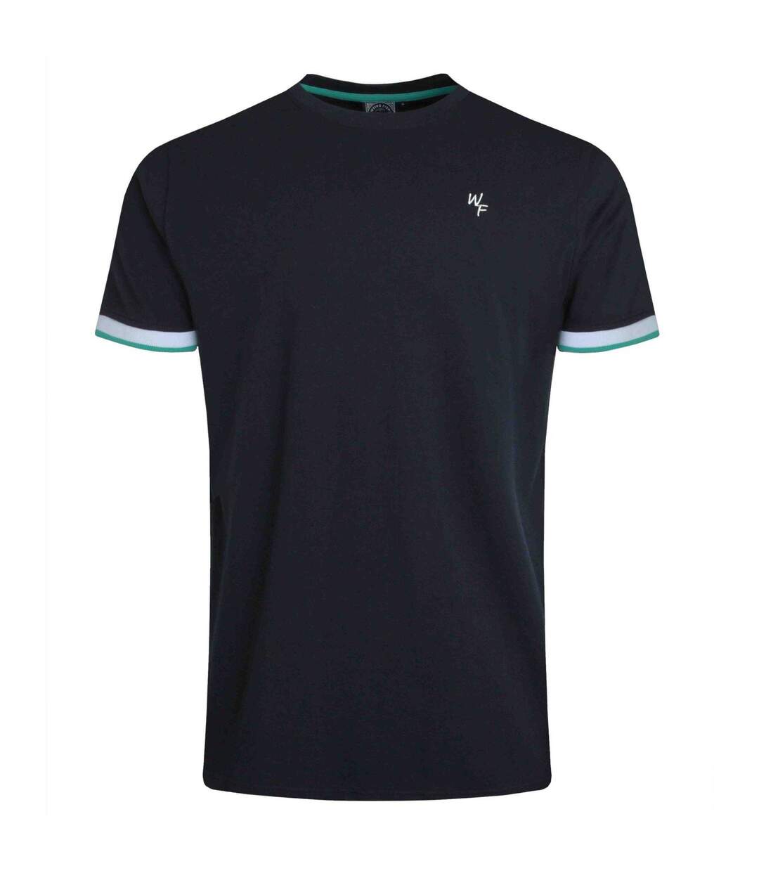 Mens danville pique t-shirt navy Weird Fish-1