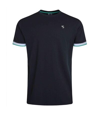 Mens danville pique t-shirt navy Weird Fish