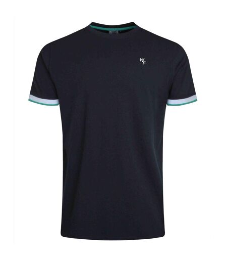 Mens danville pique t-shirt navy Weird Fish