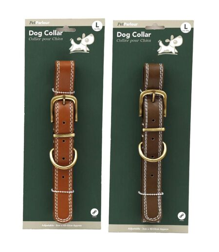 Collier en polyuréthane pour chien (Lot de 2) L - 53 cm