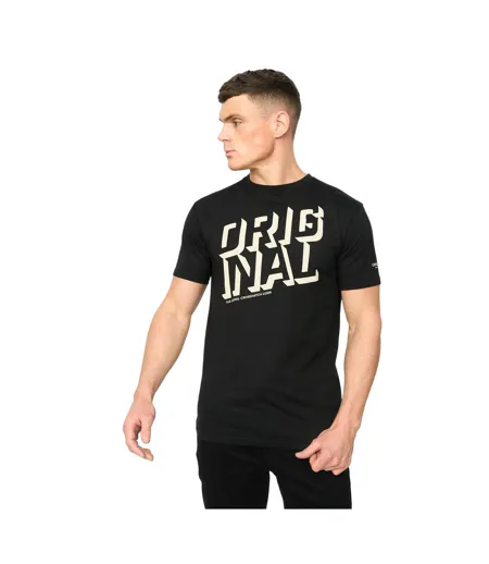 Mens Protrax Cotton T-shirt Black Crosshatch