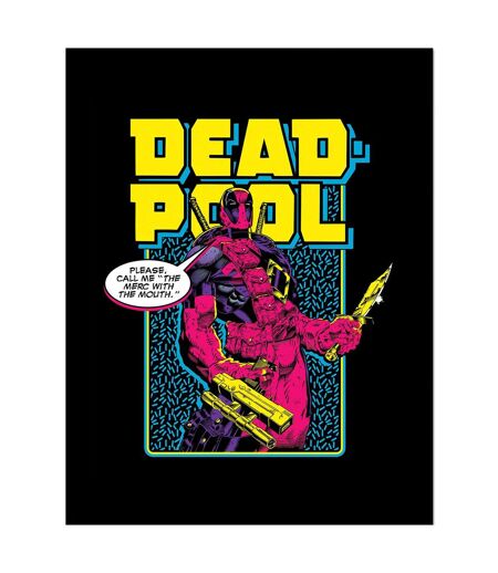 Deadpool - Poster encadré 80S STYLE (Multicolore) (40 cm x 30 cm) - UTPM8464