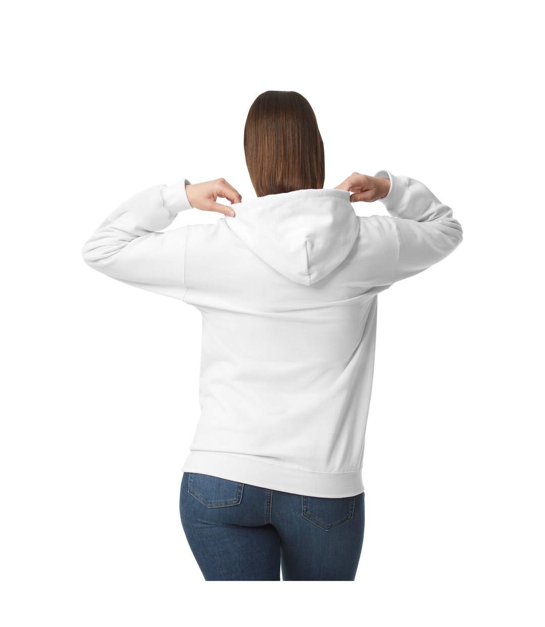Sweat À Capuche Softstyle Adulte Blanc Gildan-2