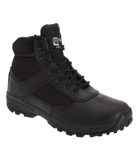 Grafters Mens Cover II Non-Metal Lightweight Combat Boots (Black) - UTDF661