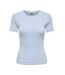 T-Shirt bleu femme jdy salsa-1