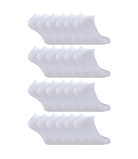 Lot de 24 paires de chaussettes d'entraînement unisexes en coton
