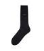 Mens Plain Lightweight Socks Black Boss-1