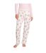 Pantalon De Détente Motif/style Cœurs Et Fleurs Femme Blanc Cassé PJ Salvage-2