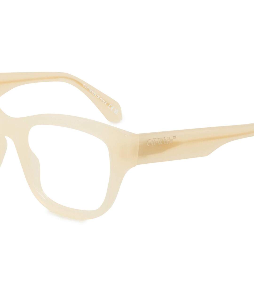 Lunettes De Soleil Motif/style Rectangulaire Style 8k Adulte Taille Unique Brun Clair Off-White-3