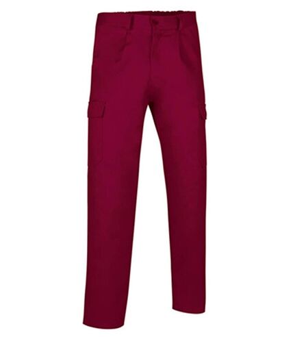 Pantalon de travail homme - CASTER - rouge bordeaux