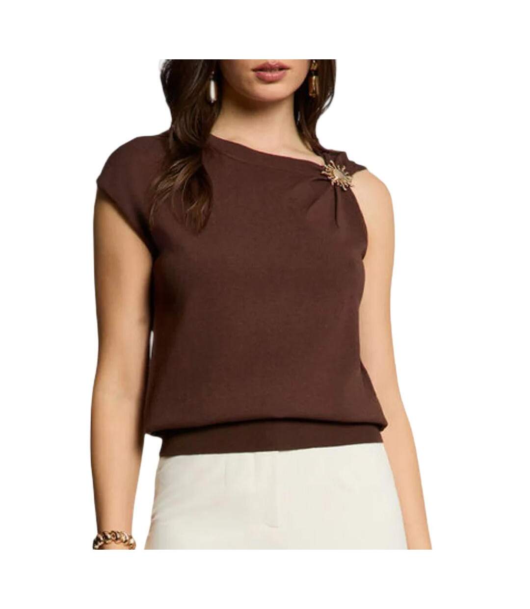 Top marron femme morgan mchoco-1