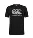 Mens Essential Large Logo Vapodri T-shirt Black Canterbury-1