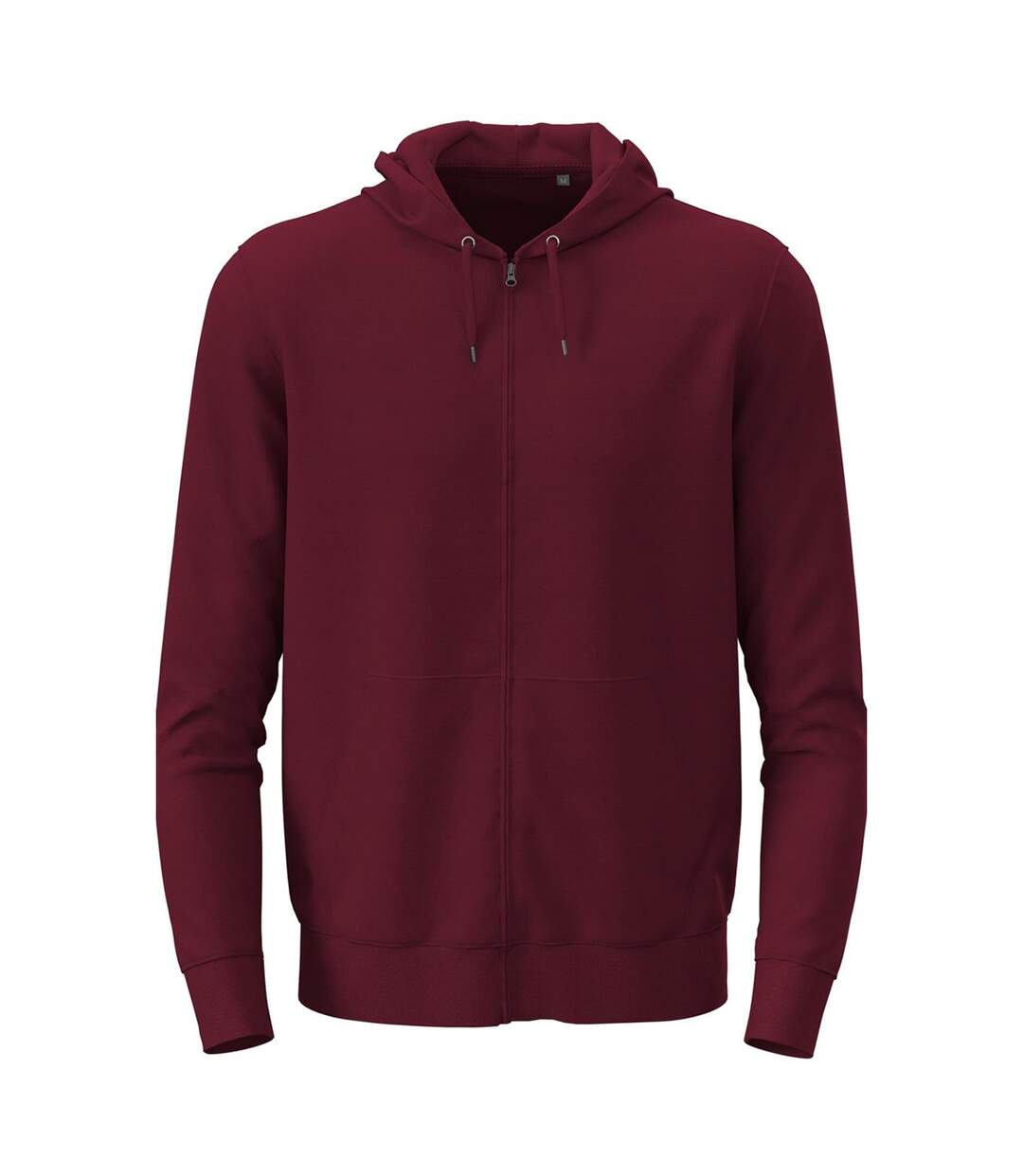Unisex Adult Classic Full Zip Hoodie Bordeaux Stedman-1