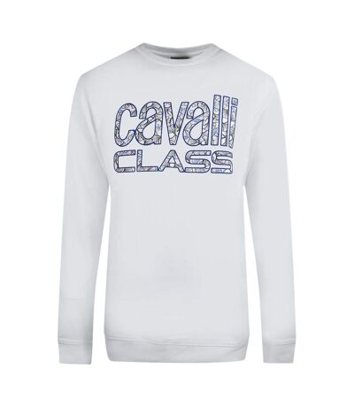 Sweat Motif Floral Adulte Blanc Cavalli Class