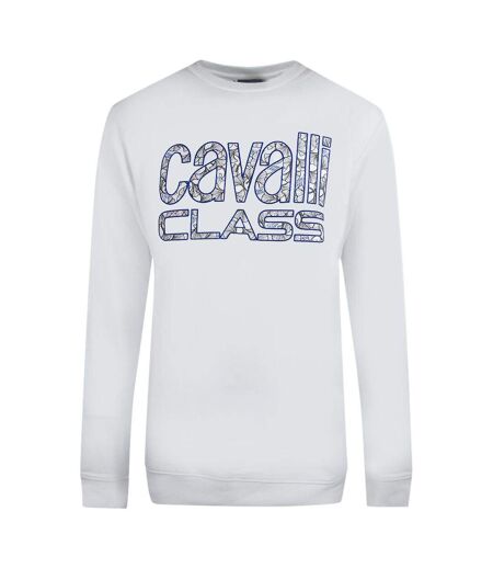 Sweat Motif Floral Adulte Blanc Cavalli Class