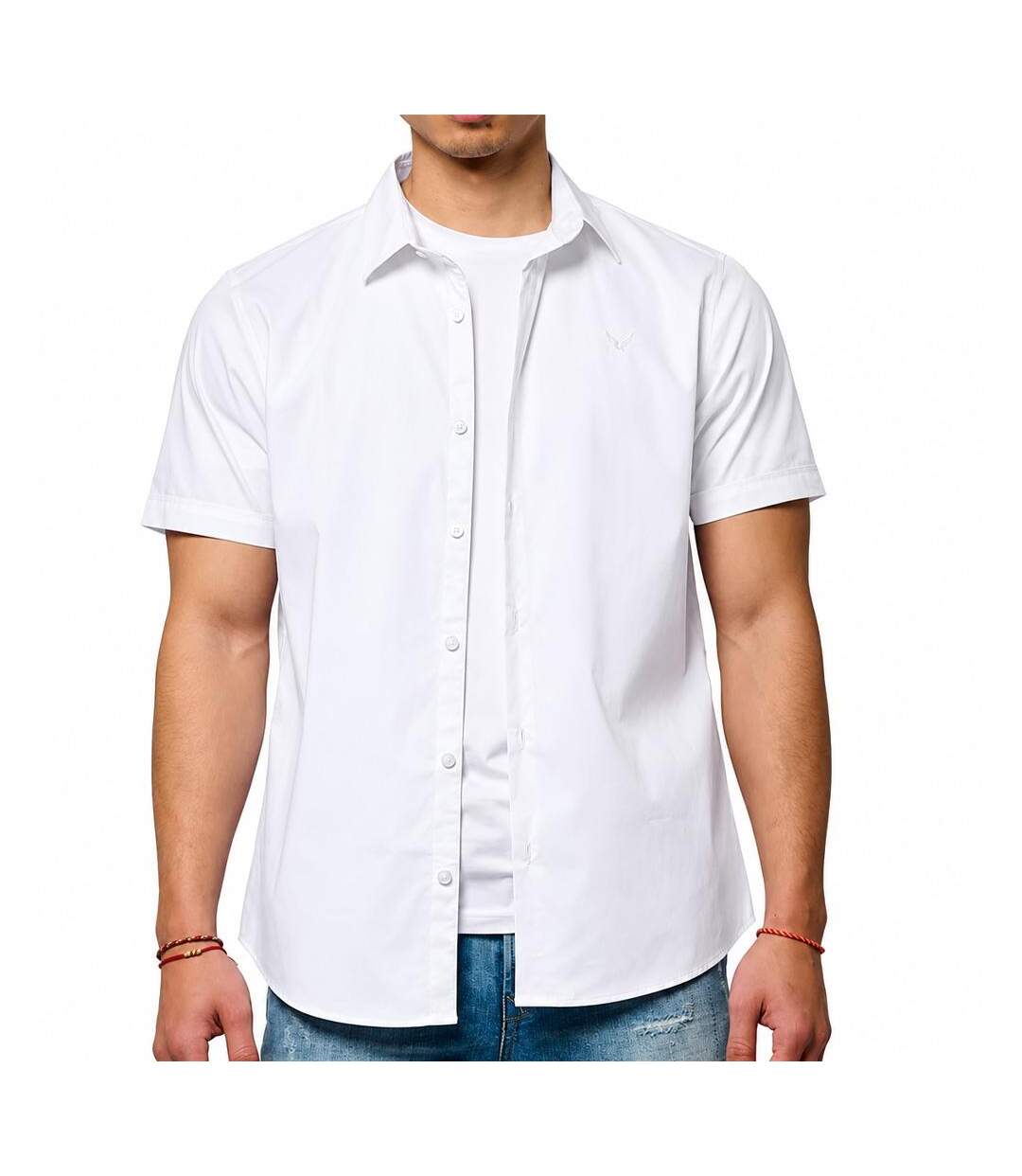Chemisette blanche homme kaporal baraj-1