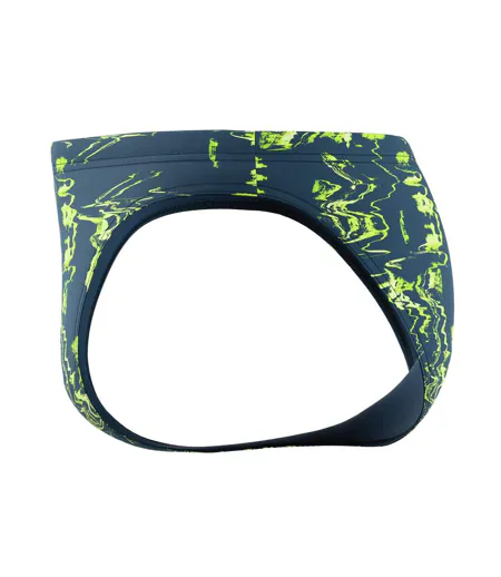 Mens Bold Pattern Briefs Navy Speedo