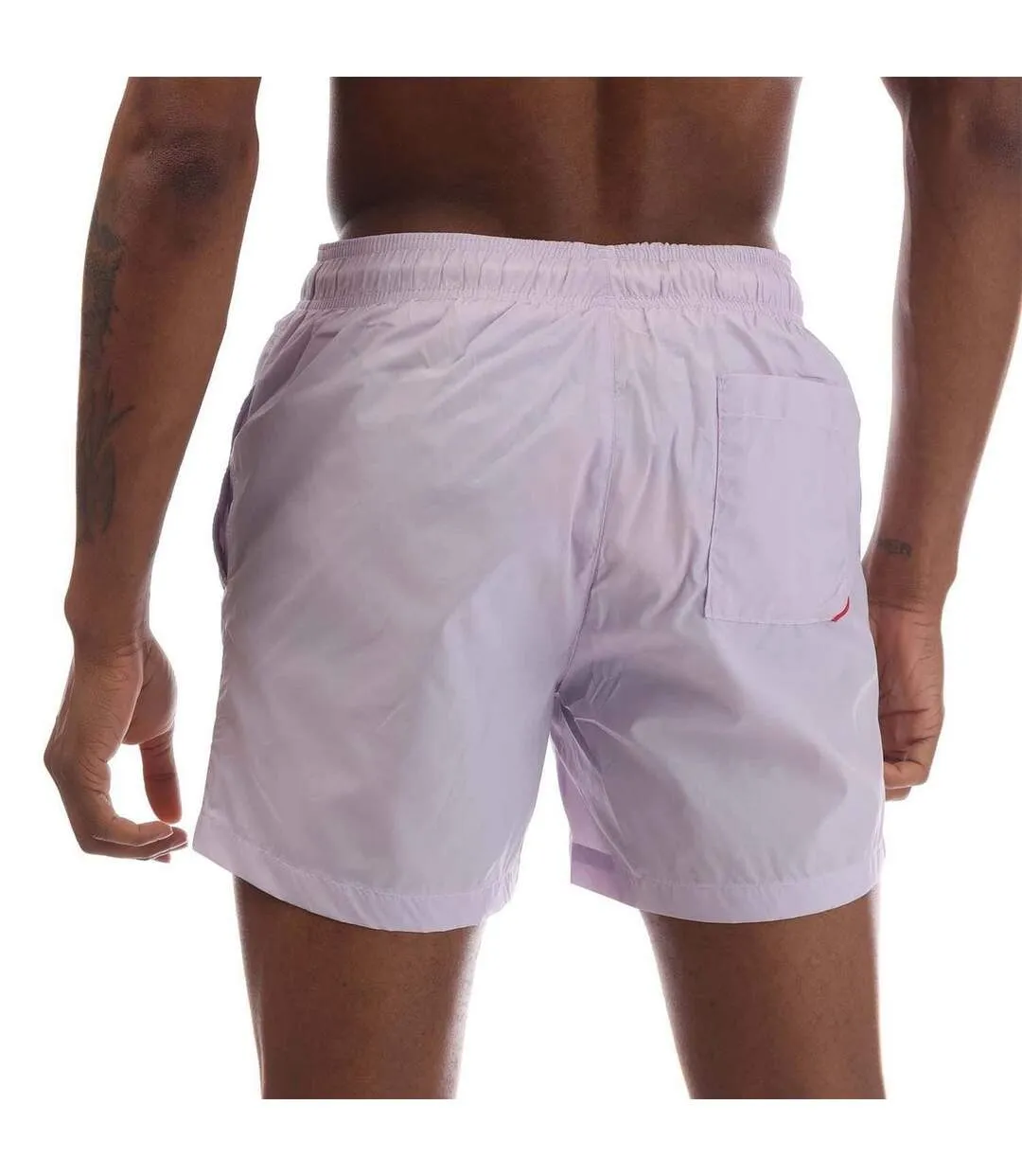 Mens Haiti Contrast Logo Swim Shorts Purple Hugo-2